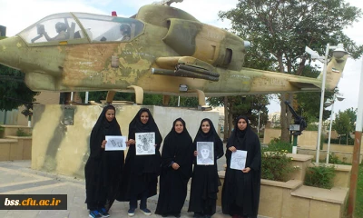 شرکت دانشجویان پردیس بنت الهد صدر در مسابقه نقاشی دفاع مقدس