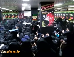 شرکت دانشجویان پردیس بنت الهدی صدر در مراسم عزاداری مشترک دانشگاه علوم پزشکی و دانشگاه کردستان