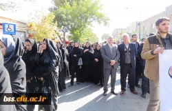 تقدیر و تشکر سرکار خانم دکتر قدسی ریاست محترم پردیس بنت الهدی صدر سنندج از حضور فعال و پرشور دانشجویان و کارکنان این دانشگاه در مراسم راهپیمایی یوم الله 13 ابان 9