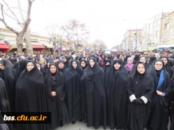 حضور پرشوراساتید ، کارکنان و دانشجویان دانشگاه فرهنگیان ،
  پردیس بنت الهدی صدر در راهپیمایی 22 بهمن 1394 6