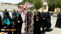 با حضور مدیریت امور پردیس های استان کردستان صورت گرفت 
مراسم بدرقه ی دانش آموختگان 91 پردیس دخترانه ی بنت الهدی صدر کردستان برای حضور در جشن فارغ التحصیلی دانشگاه فرهنگیان سراسر کشور در مشهد مقدس 5