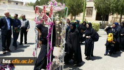 با حضور مدیریت امور پردیس های استان کردستان صورت گرفت 
مراسم بدرقه ی دانش آموختگان 91 پردیس دخترانه ی بنت الهدی صدر کردستان برای حضور در جشن فارغ التحصیلی دانشگاه فرهنگیان سراسر کشور در مشهد مقدس 2