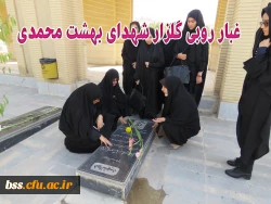 غبار روبی گلزار شهدای بهشت محمدی