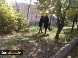 پاکسازی فضای سبز و محوطه پردیس به مناسبت روز هوای پاک 8