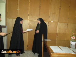 اهدای لوح تقدیر به رتبه های برتر بیست و ششمین جشنواره ی مسابقات فرهنگی سال گذشته 2