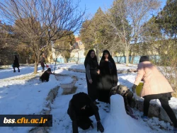 به مناسبت استقبال از بزرگداشت دهه فجر و شادی و شکر گذاری  از بارش نزولات آسمانی برگزار شد :
مسابقه ساخت آدم برفی 5