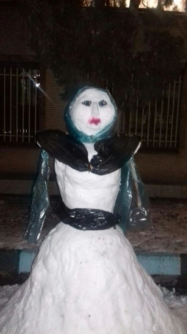 به مناسبت استقبال از  دهه فجر، شادی و شکر گذاری  از بارش نزولات آسمانی برگزار شد :
مسابقه ساخت آدم برفی 3