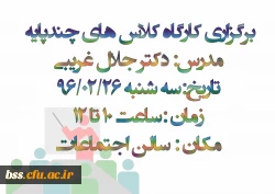 برگزاری کارگاه کلاس های چندپایه