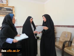 تقدیر ازعوامل اجرایی مراسم یادواره ی شهدا و  رتبه های اول تا سوم جشنواره ی 27 مسابقات فرهنگی پردیس : 10