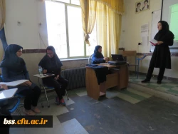 بازدید سرپرست پردیس بنت الهد ی صدر کردستان از جلسات دفاع پروژه کارنمای معلمی 7