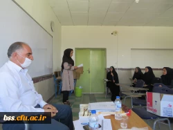 بازدید سرپرست پردیس بنت الهد ی صدر کردستان از جلسات دفاع پروژه کارنمای معلمی 12