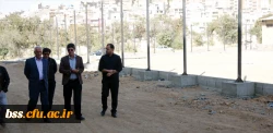 بازدید دکتر معروفی از روند پیشرفت پروژه زمین چمن مصنوعی دانشگاه فرهنگیان کردستان 2