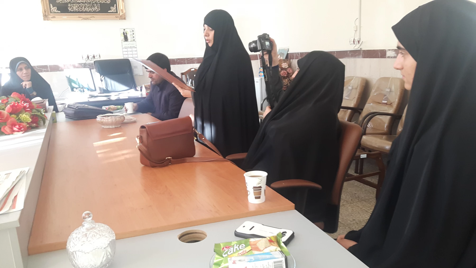 معرفی دانشجو معلم زهره جمشیدی بعنوان مسئول پایگاه بسیج دانشجویی پردیس بنت الهدی صدر کردستان 5