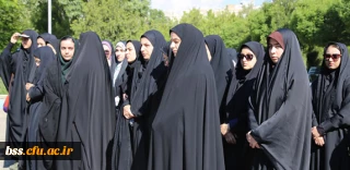 دانشجویان و اساتید دانشگاه فرهنگیان استان کردستان در اعتراض به خروج آمریکا از برجام تجمع کردند