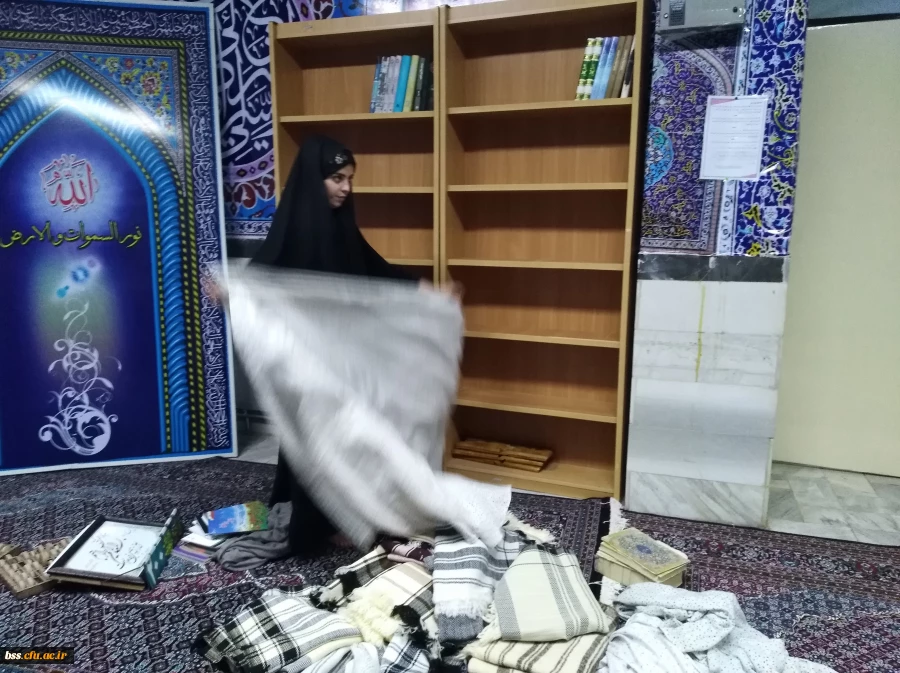 تکریم وغبار روبی نماز خانه پردیس بنت الهدی صدر در آستانه ماه مبارک رمضان 7