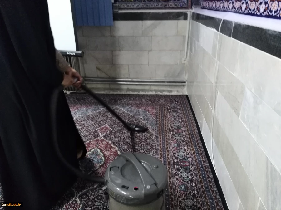 تکریم وغبار روبی نماز خانه پردیس بنت الهدی صدر در آستانه ماه مبارک رمضان 9