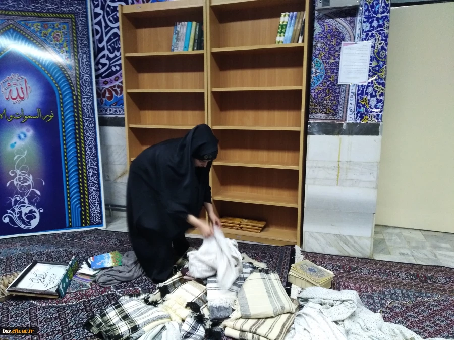 تکریم وغبار روبی نماز خانه پردیس بنت الهدی صدر در آستانه ماه مبارک رمضان 4