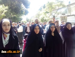 همگام با امت همیشه در صحنه ایران اسلامی
حضور همکاران و جمعی از دانشجو معلمان پردبس بنت الهدی صدر کردستان در راهپیمایی عظیم روز جهانی قدس 2