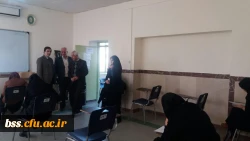 باتزدید مسئولین مدیریت استانی دانشگاه فرهنگیان کردستان؛
از روند برگزاری امتحانات پایان ترم پردیس  بنت الهدی صدر 2