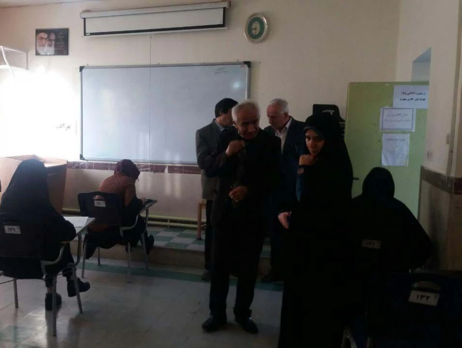 باتزدید مسئولین مدیریت استانی دانشگاه فرهنگیان کردستان؛
از روند برگزاری امتحانات پایان ترم پردیس  بنت الهدی صدر 5