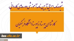 شیوه‏ نامه اجرایی آیین‏ نامه آموزشی دوره‏ های کاردانی، کارشناسی پیوسته و ناپیوسته