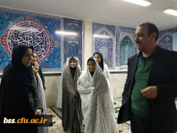 حضور  دکتر علی محمدی سرپرست معاونت فرهنگی و اجتماعی دانشگاه فرهنگیان درجمع دانشجویان  و برگزاری نماز جماعت