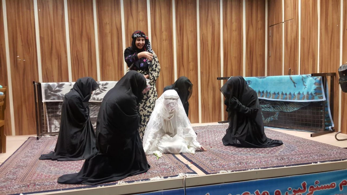 بازید دکتر علی محمدی از پردیس بنت الهدی و دیدن کار تئاتر دانشجویان 7