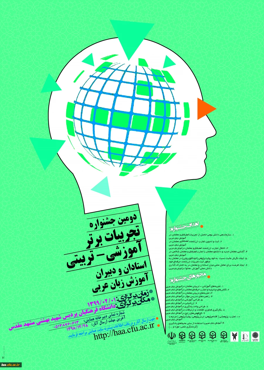 ر جشنواره کشوری تجربیات برتر آموزش زبان عربی  دانشگاه فرهنگیان استان خراسان رضوی