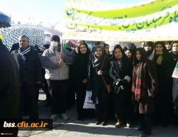 حضور با بصیرت و آگاهانه پردیس بنت الهدی صدر در راهپیمایی پرشور 22 بهمن به منظور تجدید بیعت با آرمان های امام راحل(ره) 2