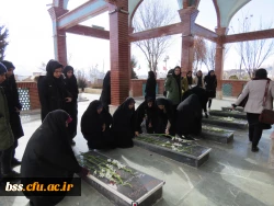 عطرافشانی و غبار روبی مزار شهدا 7