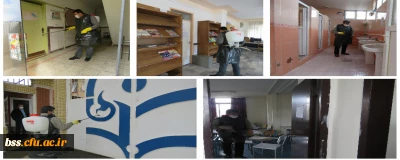 به منظور پیشگیری از اشاعه ویروس کرونا؛

ضد عفونی مستمر فضاهای مختلف پردیس بنت الهدی صدر ادامه دارد