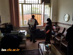 در هفته سراهای دانشجویی و به جهت پیشگیری از شیوع ویروس کرونا انجام پذیرفت؛

ضدعفونی سراهای دانشجویی و اماکن عمومی پردیس 7