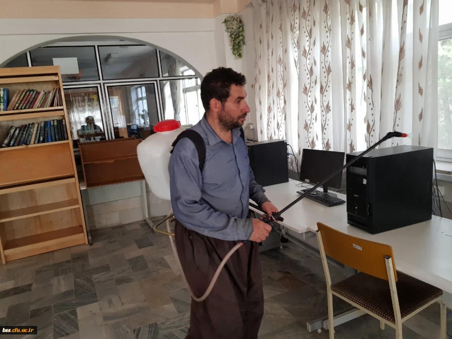 در هفته سراهای دانشجویی و به جهت پیشگیری از شیوع ویروس کرونا انجام پذیرفت؛

ضدعفونی سراهای دانشجویی و اماکن عمومی پردیس 23