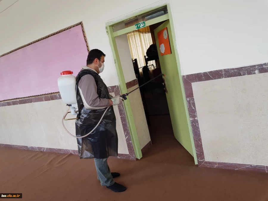 در هفته سراهای دانشجویی و به جهت پیشگیری از شیوع ویروس کرونا انجام پذیرفت؛

ضدعفونی سراهای دانشجویی و اماکن عمومی پردیس 9