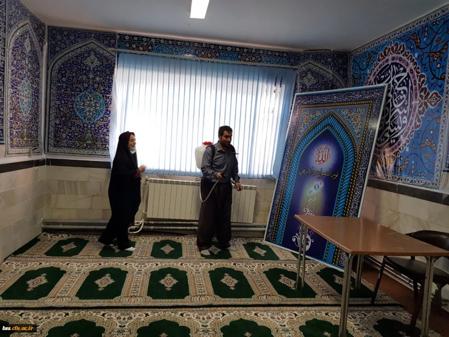 در هفته سراهای دانشجویی و به جهت پیشگیری از شیوع ویروس کرونا انجام پذیرفت؛

ضدعفونی سراهای دانشجویی و اماکن عمومی پردیس 20