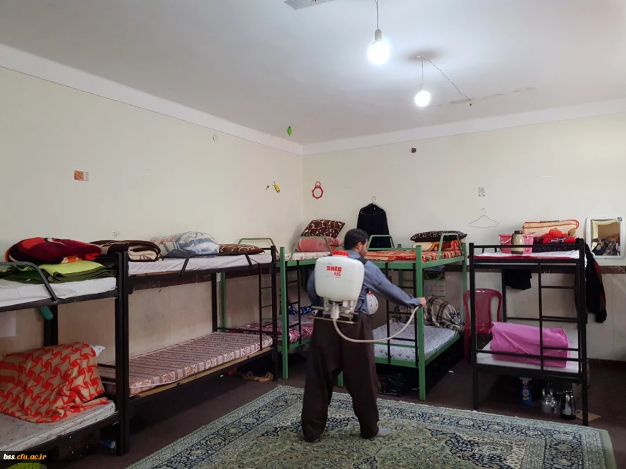 در هفته سراهای دانشجویی و به جهت پیشگیری از شیوع ویروس کرونا انجام پذیرفت؛

ضدعفونی سراهای دانشجویی و اماکن عمومی پردیس 13