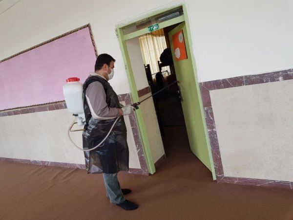 ضدعفونی سراهای دانشجویی و اماکن عمومی پردیس 6