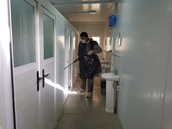 ضدعفونی سراهای دانشجویی و اماکن عمومی پردیس 14