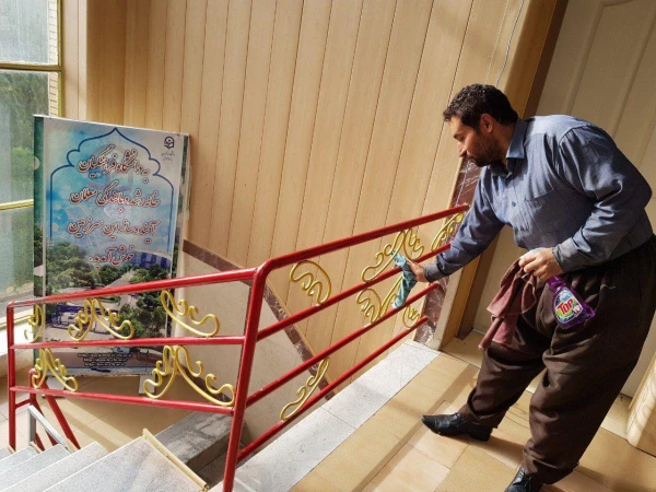 ضدعفونی سراهای دانشجویی و اماکن عمومی پردیس 16