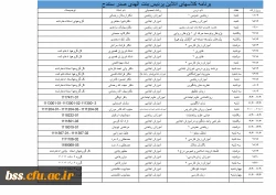برنامه کلاسهای انلاین پردیس بنت الهدی صدر سنندج