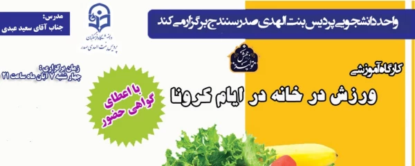 کارگاه مجازی «ورزش در خانه» در ایام کرونا 4