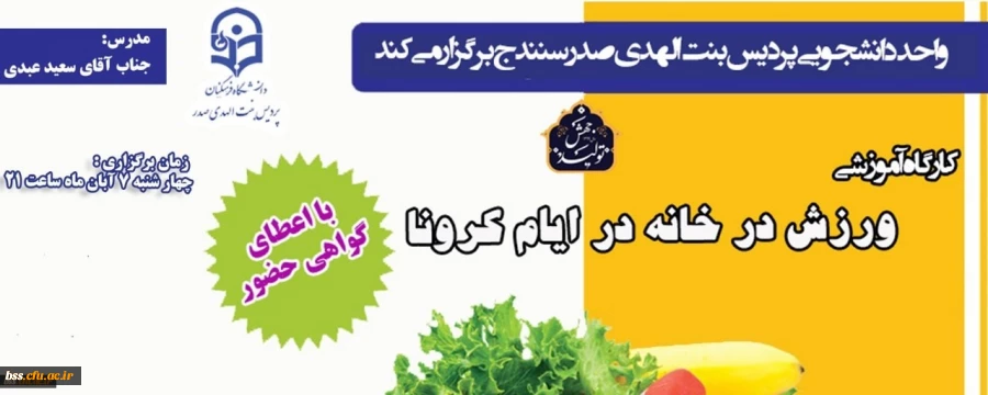 کارگاه آموزشی «ورزش در خانه» 2